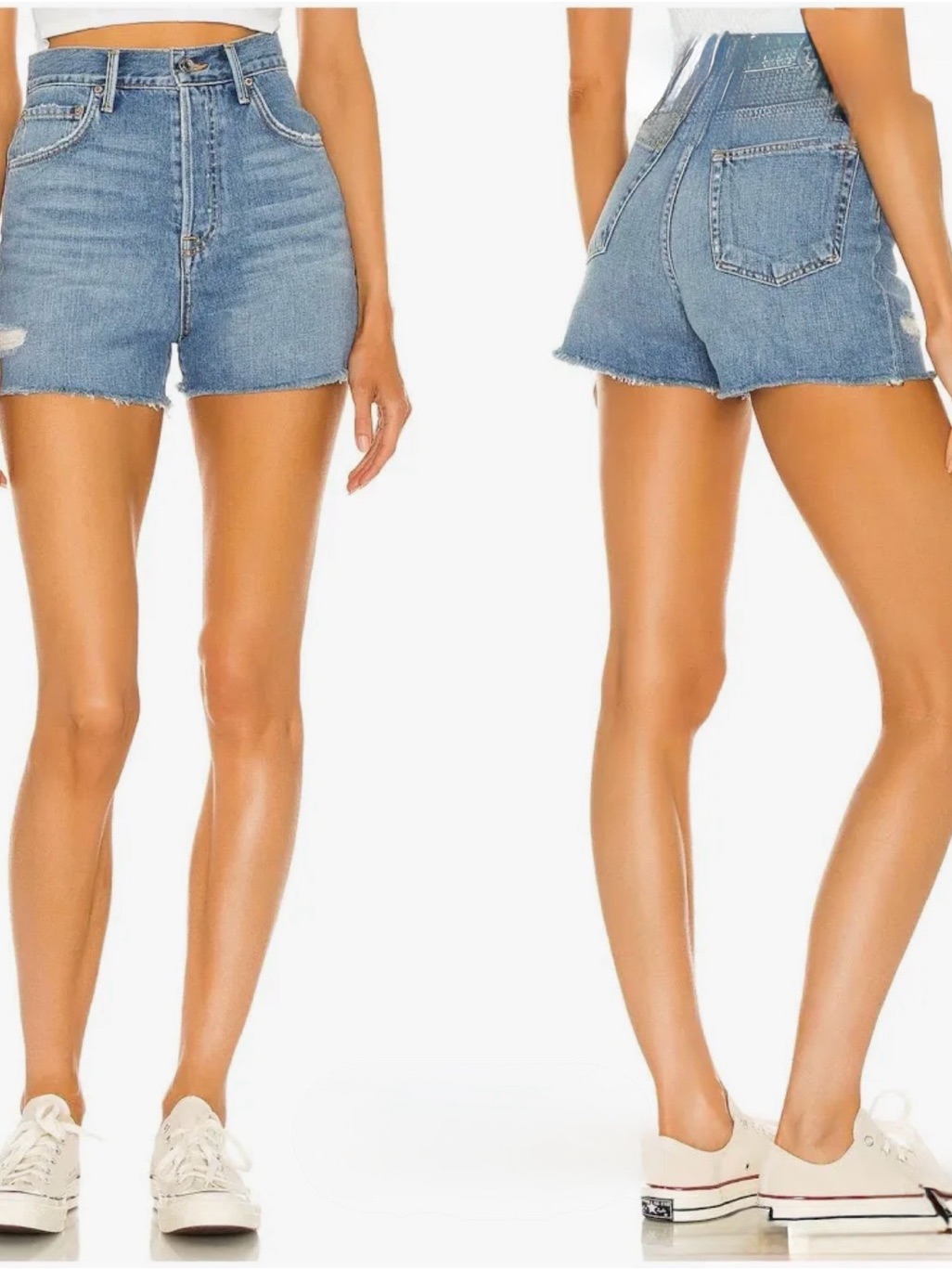 Grlfrnd The Jules Super High Rise Vintage Cut Off Shorts In Atwater Sz 25